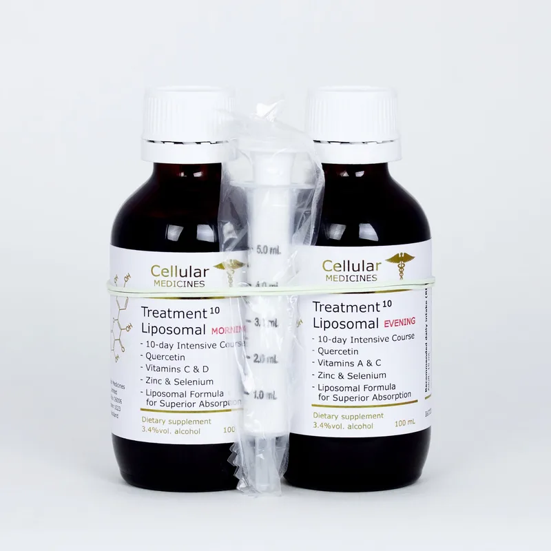 Treatment 10 Liposomal – Quercetin; Zn & Se; Vitamins A, C & D